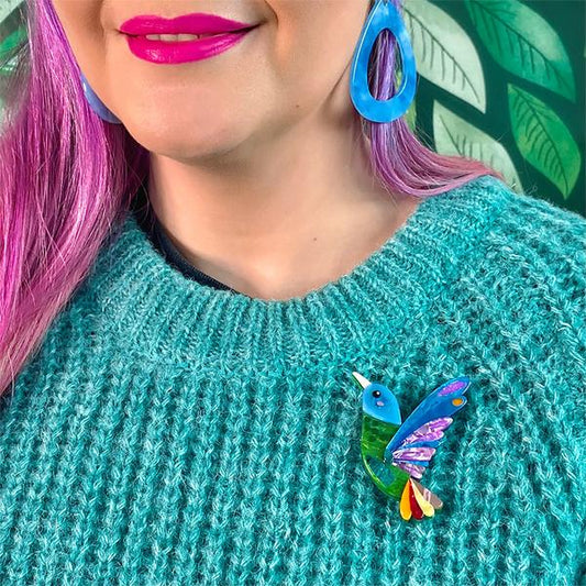 Erstwilder - The Hardworking Hummingbird Brooch (Pete Cromer) (2022) - 20th Century Artifacts