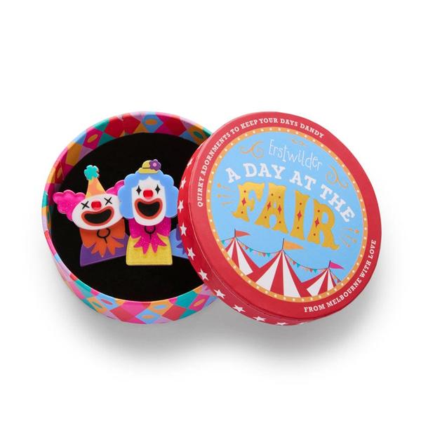 Erstwilder - The Laughing Clowns Brooch (2025) - 20th Century Artifacts