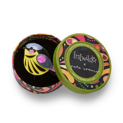 Erstwilder - *** The Melodious Magnolia Warbler Brooch (Pete Cromer) (2025) FREE GIFT WITH PURCHASE - 20th Century Artifacts