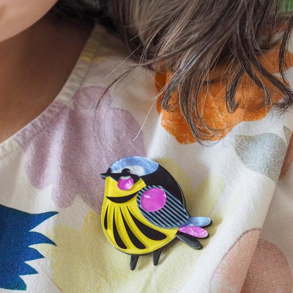 Erstwilder - *** The Melodious Magnolia Warbler Brooch (Pete Cromer) (2025) FREE GIFT WITH PURCHASE - 20th Century Artifacts