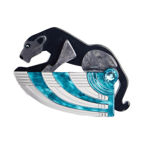 Erstwilder - The Panther's Embrace Brooch - 20th Century Artifacts