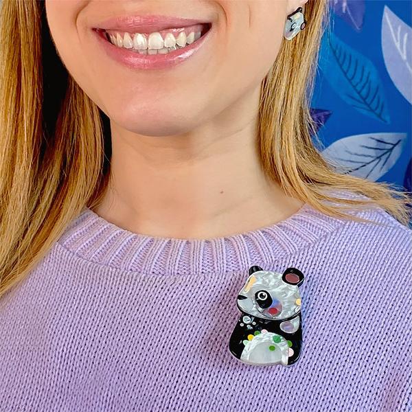 Erstwilder - The Patient Panda Brooch (Pete Cromer) (2022) - 20th Century Artifacts