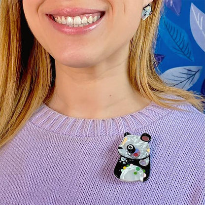 Erstwilder - The Patient Panda Brooch (Pete Cromer) (2022) - 20th Century Artifacts