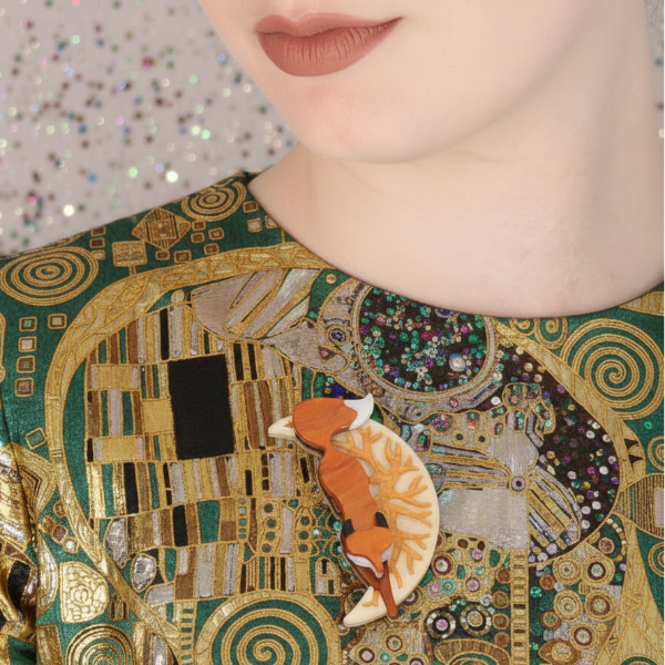 Erstwilder - The Prowling Fox Brooch (2021) - 20th Century Artifacts