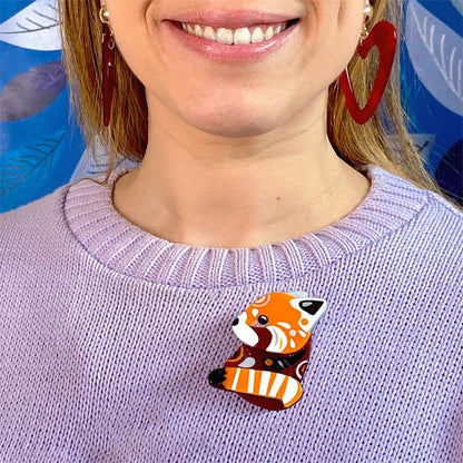 Erstwilder - The Rakish Red Panda Brooch (Pete Cromer) (2022) - 20th Century Artifacts
