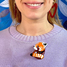 Load image into Gallery viewer, Erstwilder - The Rakish Red Panda Brooch (Pete Cromer) (2022) - 20th Century Artifacts
