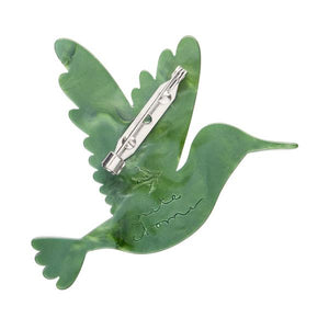 Erstwilder - The Riveting Ruby-Throated Hummingbird Brooch (Pete Cromer) (2025) - 20th Century Artifacts
