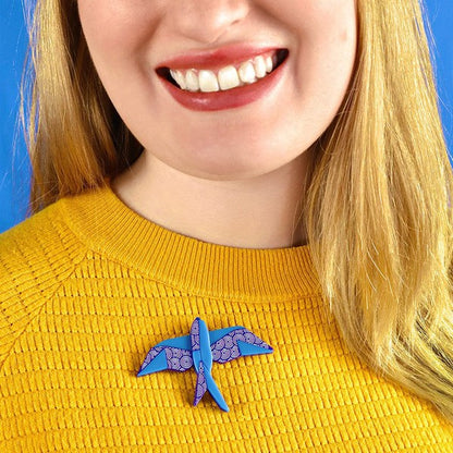 Erstwilder - The Singing Swallow Brooch - 20th Century Artifacts