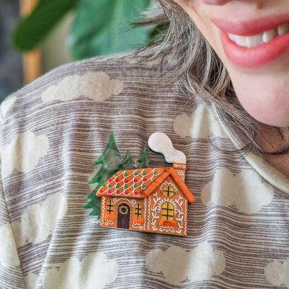 Erstwilder - The Sweetest Cabin Brooch - 20th Century Artifacts
