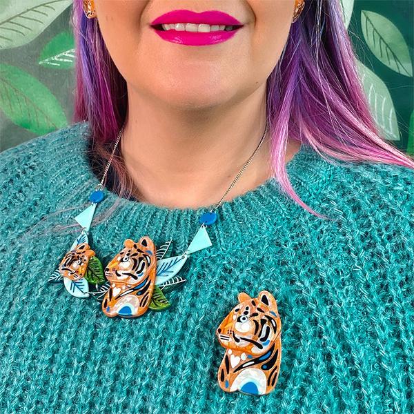Erstwilder - The Tranquil Tiger Brooch (Pete Cromer) (2022) - 20th Century Artifacts