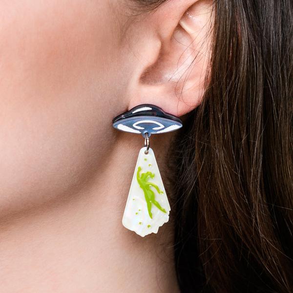 Erstwilder - The Truth is Out There Earrings (2020) - 20th Century Artifacts