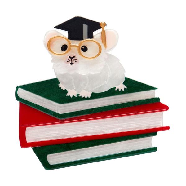 Erstwilder - The Valedictorian Mouse Brooch - 20th Century Artifacts