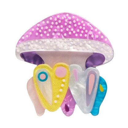 Erstwilder - The Whimsical White Spotted Jellyfish Brooch (Pete Cromer) (2023) - 20th Century Artifacts