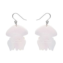 Load image into Gallery viewer, Erstwilder - The Whimsical White Spotted Jellyfish Drop Earrings (Pete Cromer) (2023) - 20th Century Artifacts