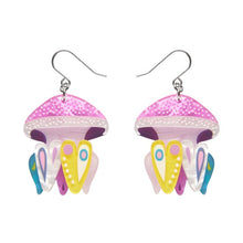 Load image into Gallery viewer, Erstwilder - The Whimsical White Spotted Jellyfish Drop Earrings (Pete Cromer) (2023) - 20th Century Artifacts