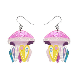Erstwilder - The Whimsical White Spotted Jellyfish Drop Earrings (Pete Cromer) (2023) - 20th Century Artifacts