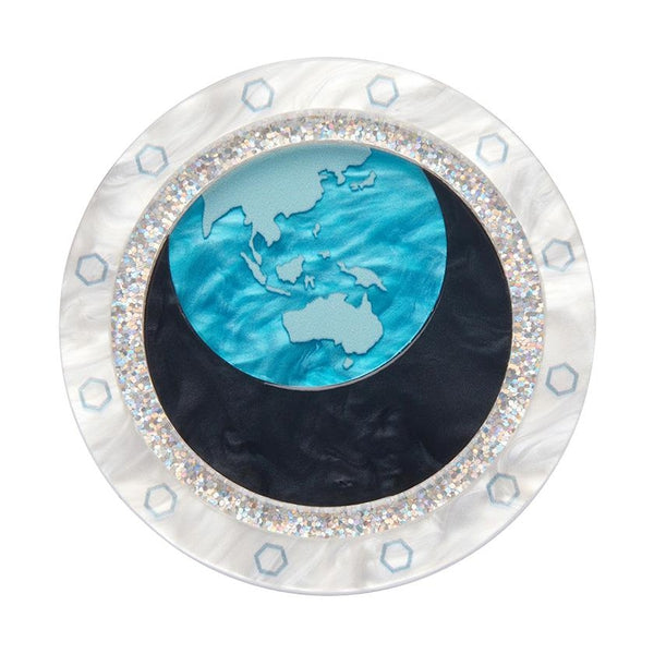Erstwilder - Tiny Blue Dot Brooch - 20th Century Artifacts