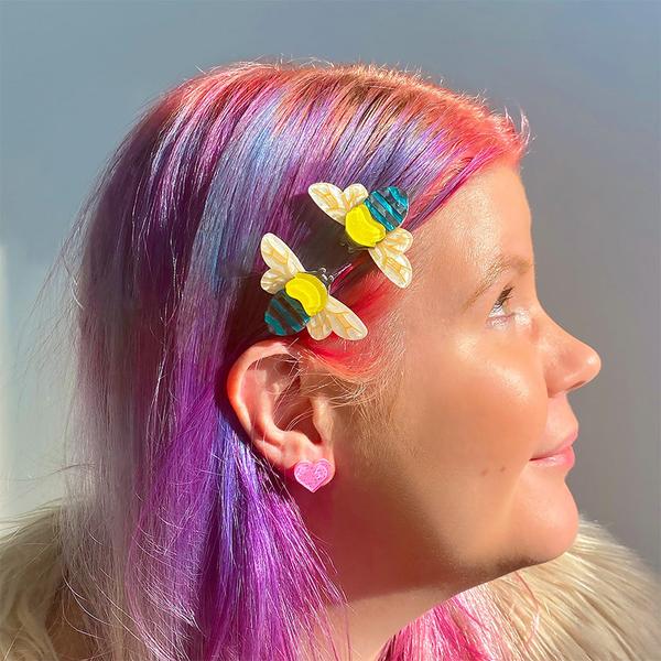 Erstwilder - To Bee or Not to Bee Hair Clips - 20th Century Artifacts