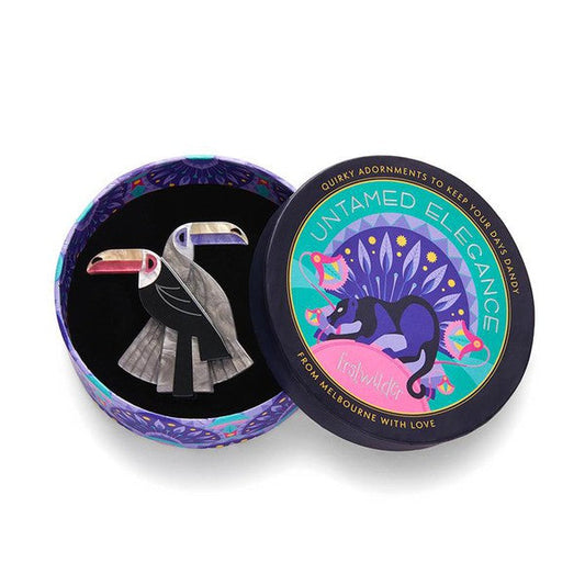 Erstwilder - Toucan Tango Brooch - 20th Century Artifacts