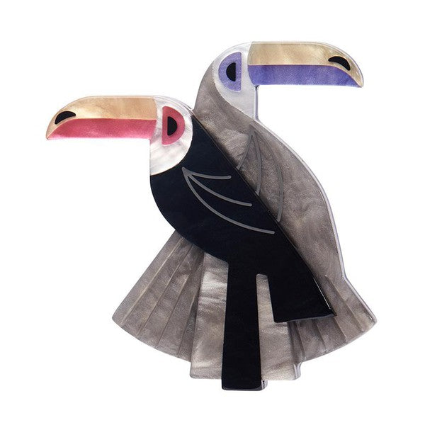 Erstwilder - Toucan Tango Brooch - 20th Century Artifacts