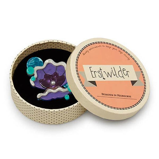 Erstwilder - Treasure Within Brooch (2017) purple - 20th Century Artifacts