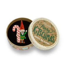 Load image into Gallery viewer, Erstwilder - Treat Yo Elf Brooch - 20th Century Artifacts