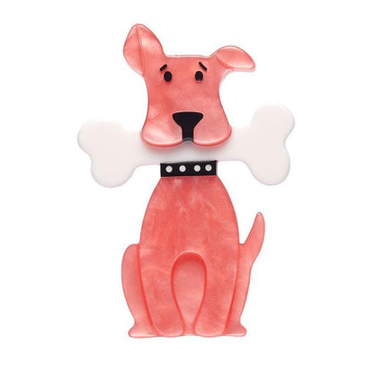 Erstwilder - Tuffy's Puppy Treat Brooch - 20th Century Artifacts