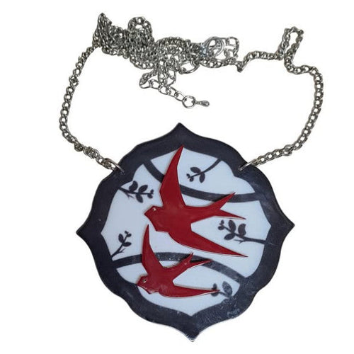 Erstwilder - Two Swallows Pendant Necklace (2012) (p) - 20th Century Artifacts