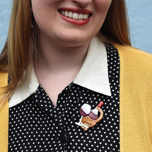 Load image into Gallery viewer, Erstwilder - Vino Rosso Chianti Brooch - 20th Century Artifacts