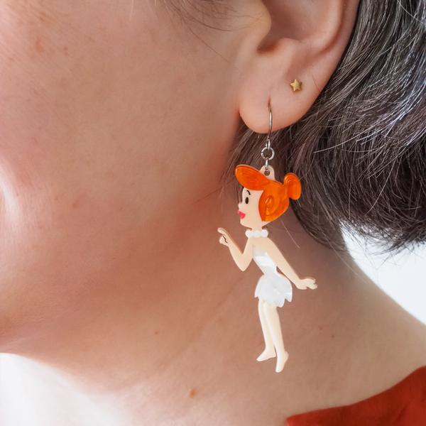Erstwilder - Wilma Flintstone Drop Earrings - 20th Century Artifacts