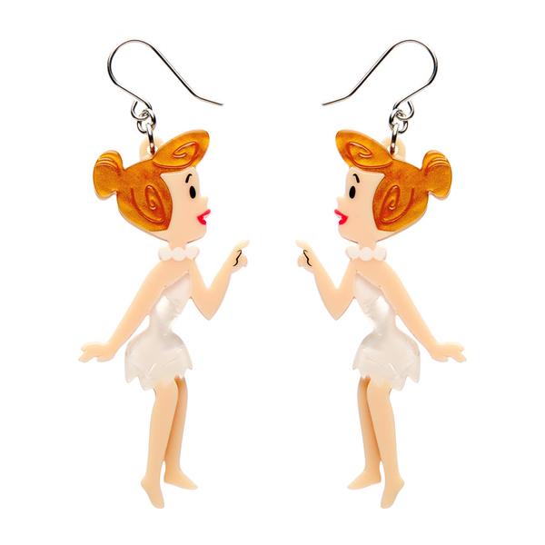 Erstwilder - Wilma Flintstone Drop Earrings - 20th Century Artifacts