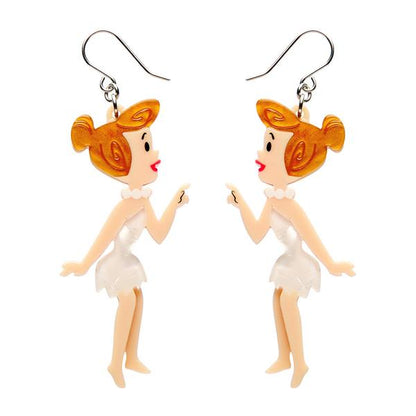 Erstwilder - Wilma Flintstone Drop Earrings - 20th Century Artifacts