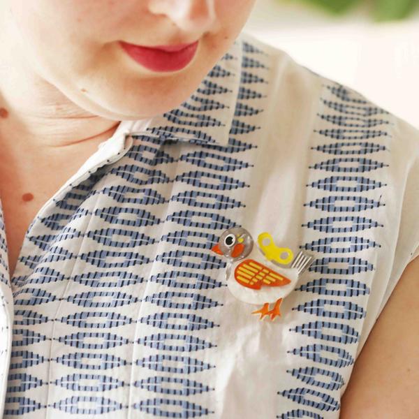 Erstwilder - Wind-Up Whimsy Mini Brooch - 20th Century Artifacts