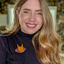 Load image into Gallery viewer, Erstwilder - Winged Kitty Brooch (Megan Roy) - 20th Century Artifacts