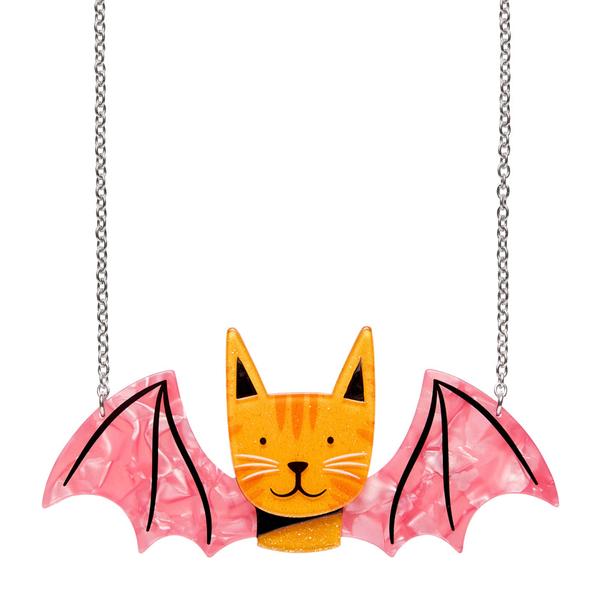 Erstwilder - Winged Kitty Necklace (Megan Roy) - 20th Century Artifacts