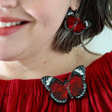 Load image into Gallery viewer, Erstwilder - Wings Laced in Red Broach (Jocelyn Proust) (2023) - 20th Century Artifacts