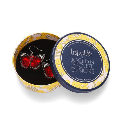Erstwilder - Wings Laced in Red Earrings (Jocelyn Proust) (2023) - 20th Century Artifacts