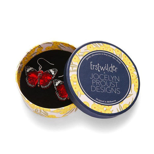 Erstwilder - Wings Laced in Red Earrings (Jocelyn Proust) (2023) - 20th Century Artifacts