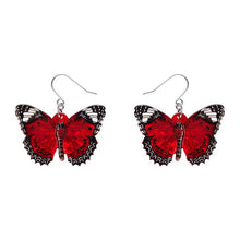 Load image into Gallery viewer, Erstwilder - Wings Laced in Red Earrings (Jocelyn Proust) (2023) - 20th Century Artifacts