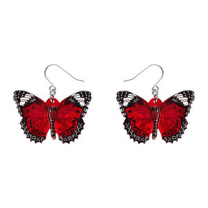 Erstwilder - Wings Laced in Red Earrings (Jocelyn Proust) - 20th Century Artifacts