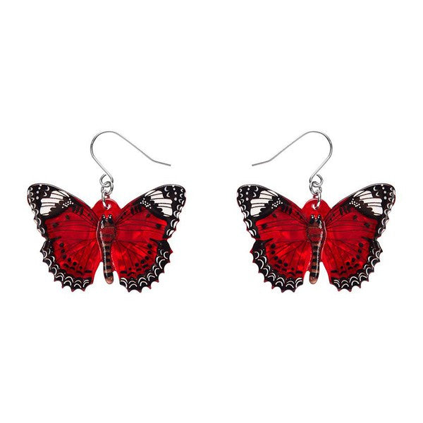 Erstwilder - Wings Laced in Red Earrings (Jocelyn Proust) - 20th Century Artifacts