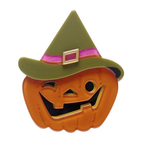 Erstwilder - Witch O'Lantern Brooch (Megan Roy) - 20th Century Artifacts