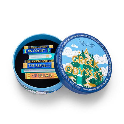 Erstwilder - Words of the Wise Brooch - 20th Century Artifacts