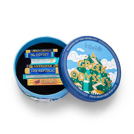 Erstwilder - Words of the Wise Brooch - 20th Century Artifacts