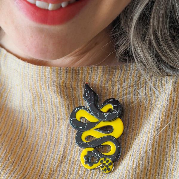 Erstwilder - Yellow-Bellied Sea Snake Brooch (2025) - 20th Century Artifacts