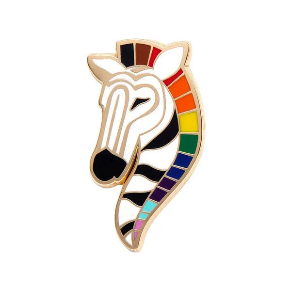 Erstwilder - Zelda the Zestful Zebra Enamel Pin - 20th Century Artifacts