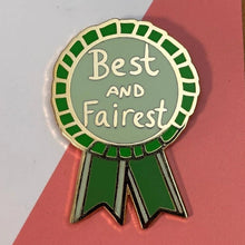 Load image into Gallery viewer, Jubly-Umph - Best and Fairest Award Enamel Pin - 20th Century Artifacts