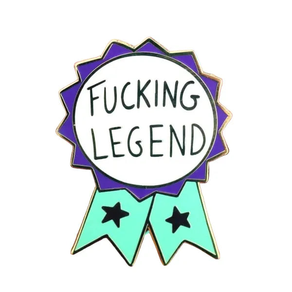 Jubly-Umph - F*cking Legend Award Enamel Pin - 20th Century Artifacts