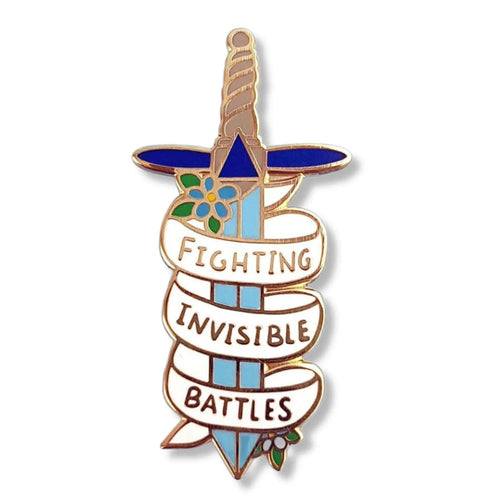 Jubly-Umph - Fighting Invisible Battles Enamel Pin - 20th Century Artifacts