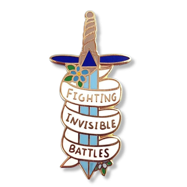 Jubly-Umph - Fighting Invisible Battles Enamel Pin - 20th Century Artifacts